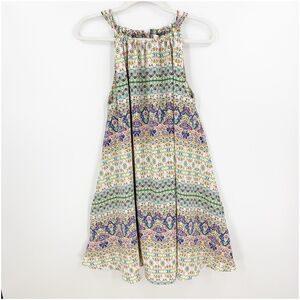 Rachel Ashwell Printed Halter Mini Dress Sz 8